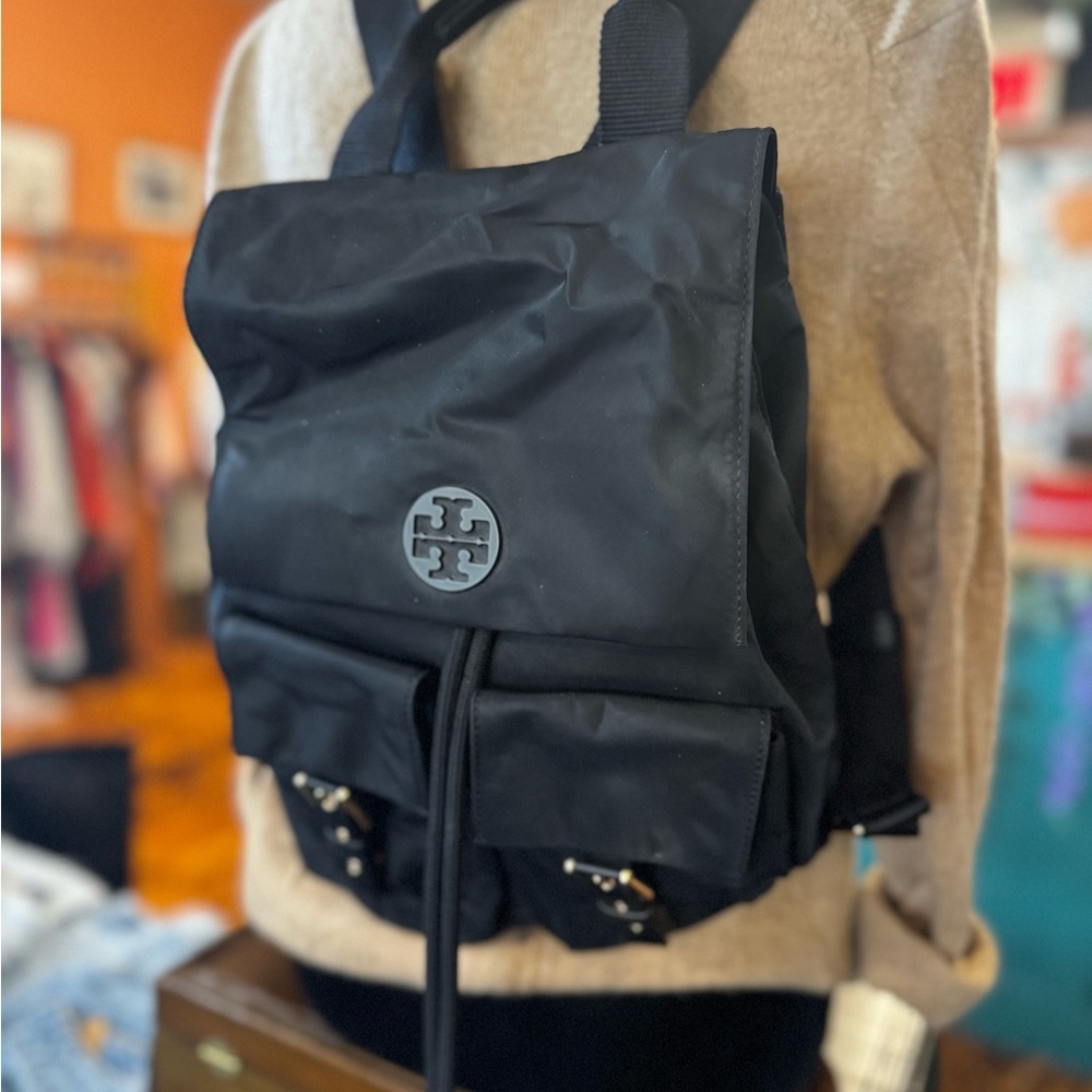 Tory Burch Black Backpack